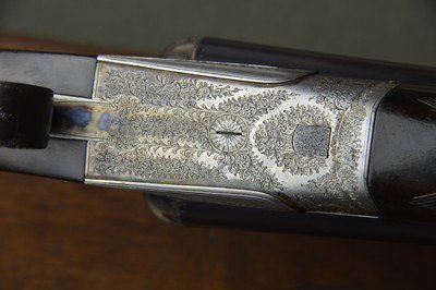 W & C Scott “The Monte Carlo A” 12 Bore Sidelock Ejector with Deep Chisel Engraving – Lightweight Upland Double - Image 2 of 13