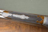 W&C Scott Premier Imperial 12 Bore Sidelock Ejector Pigeon Gun with 30” Highly Figured Damascus Barrels and Fabulous Game Scene Engraving - 10 of 14