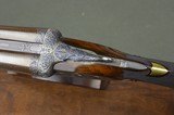 W&C Scott Premier Imperial 12 Bore Sidelock Ejector Pigeon Gun with 30” Highly Figured Damascus Barrels and Fabulous Game Scene Engraving - 4 of 14