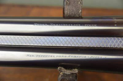 P. Arrizabalaga Diana Grade 12 Gauge Self-Opening Sidelock Ejector with Extensive Engraving and Case Coloring – Colombaire Pigeon and Driven Game Gun - Image 10 of 13