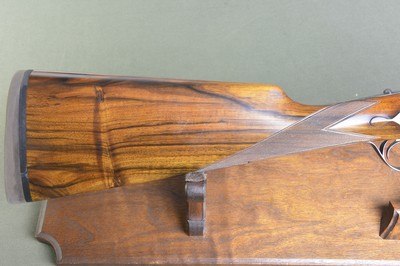 P. Arrizabalaga Diana Grade 12 Gauge Self-Opening Sidelock Ejector with Extensive Engraving and Case Coloring – Colombaire Pigeon and Driven Game Gun - Image 7 of 13