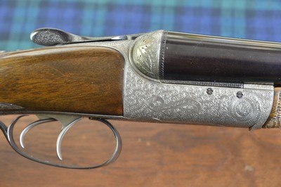 John Dickson & Son 12 Bore Round Action Ejector with Profuse Sumner Engraving – No. 1 of a Pair – Long Length of Pull - Image 7 of 15