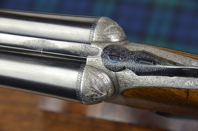 John Dickson & Son 12 Bore Round Action Ejector with Profuse Sumner Engraving – No. 1 of a Pair – Long Length of Pull - Image 4 of 15
