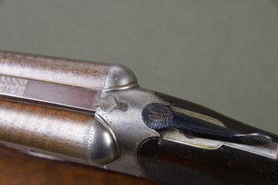 J & W Tolley 12 Bore Boxlock with 30” Highly Figured Nitro Damascus Barrels with 2-3/4” Chambers – Great Value