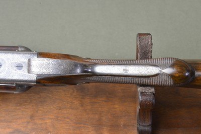 Charles Boswell 12 Bore Boxlock PIGEON GUN with 30” Nicely Figured Damascus Barrels - Image 11 of 15