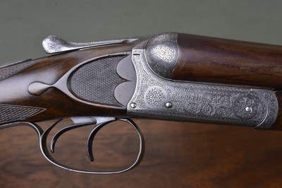 Charles Boswell 12 Bore Boxlock PIGEON GUN with 30” Nicely Figured Damascus Barrels - Image 4 of 15