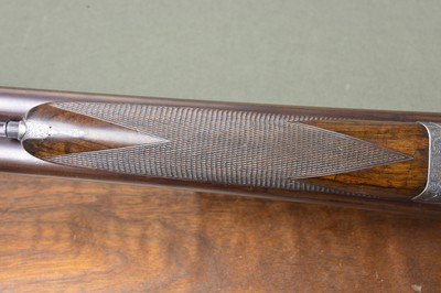 Charles Boswell 12 Bore Boxlock PIGEON GUN with 30” Nicely Figured Damascus Barrels - Image 8 of 15