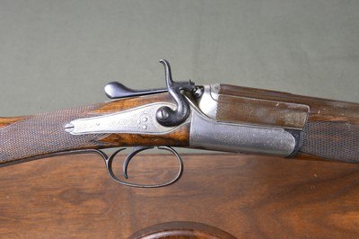 English Single Barrel 16 Bore Back Action Hammergun with 29” Highly Figured Nitro Damascus Barrels – 2-3/4”