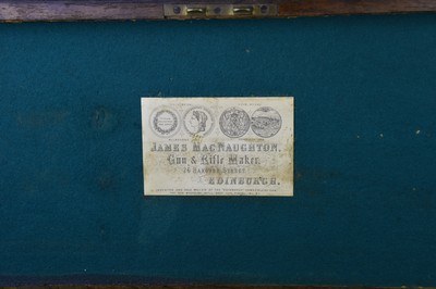 James MacNaughton & Sons 12 Bore “Edinburgh Gun” Skeleton Action with Long Lever Cocking Top Lever and 30” Highly Figured Damascus Barrels - Image 13 of 15