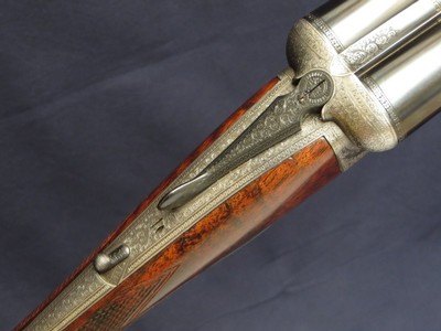 James MacNaughton & Sons 12 Bore Edinburgh Round Action Ejector – Great Engraving and Highly Figured French Walnut - Image 2 of 14