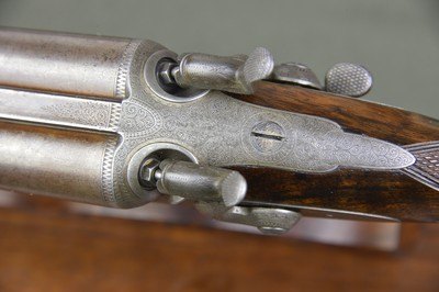 A. Lancaster 20 Bore Bar-in-Wood Hammergun with 30” Nitro Damascus Barrels and Sidelever Opener – No. 1 of a Pair - Image 2 of 15
