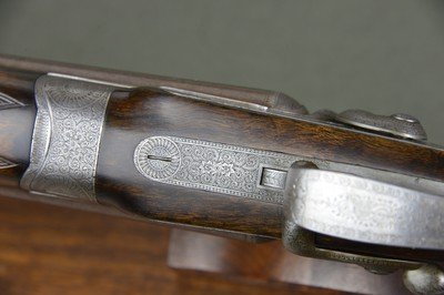 A. Lancaster 20 Bore Bar-in-Wood Hammergun with 30” Nitro Damascus Barrels and Sidelever Opener – No. 1 of a Pair - Image 3 of 15
