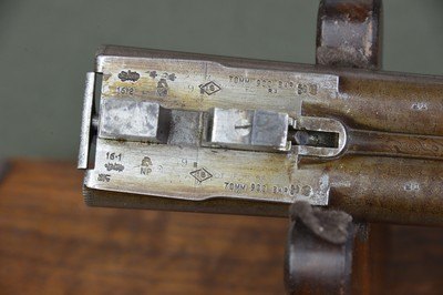 A. Lancaster 20 Bore Bar-in-Wood Hammergun with 30” Nitro Damascus Barrels and Sidelever Opener – No. 1 of a Pair - Image 15 of 15