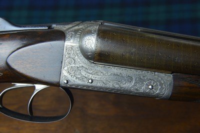 Charles Osborne Boxlock Ejector with 30” Very Highly Figured Nitro Damascus Barrels - Image 2 of 13