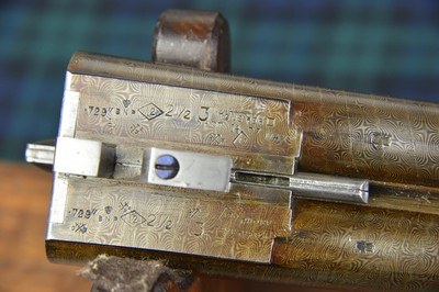 Charles Osborne Boxlock Ejector with 30” Very Highly Figured Nitro Damascus Barrels - Image 13 of 13