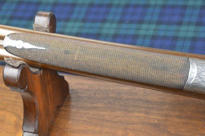 John Dickson & Son 20 Bore Bar Action Hammergun with 30” Nitro Damascus Barrels – 2-3/4” - Image 12 of 14