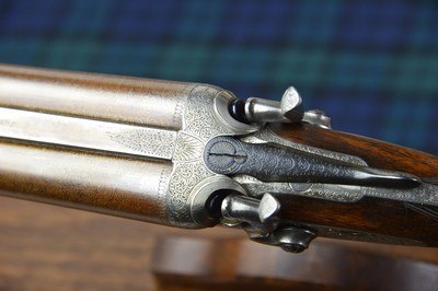 John Dickson & Son 20 Bore Bar Action Hammergun with 30” Nitro Damascus Barrels – 2-3/4” - Image 3 of 14