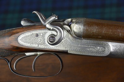 John Dickson & Son 20 Bore Bar Action Hammergun with 30” Nitro Damascus Barrels – 2-3/4” - Image 4 of 14