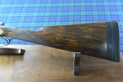 John Dickson & Son 20 Bore Bar Action Hammergun with 30” Nitro Damascus Barrels – 2-3/4” - Image 9 of 14