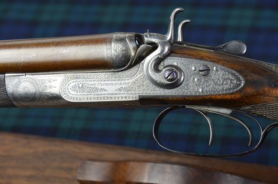 John Dickson & Son 20 Bore Bar Action Hammergun with 30” Nitro Damascus Barrels – 2-3/4” - Image 1 of 14