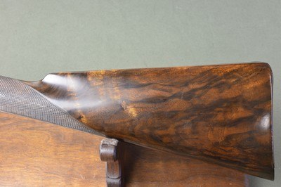 John Blanch Barlock 12 Bore Hammergun with 30” Nitro Damascus Barrels 2-3/4” and Beautiful French Walnut Stock - Image 7 of 13