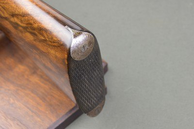John Blanch Barlock 12 Bore Hammergun with 30” Nitro Damascus Barrels 2-3/4” and Beautiful French Walnut Stock - Image 9 of 13