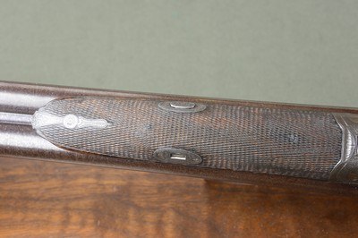 John Blanch Barlock 12 Bore Hammergun with 30” Nitro Damascus Barrels 2-3/4” and Beautiful French Walnut Stock - Image 10 of 13