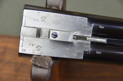 Holland & Holland Royal 16 Bore Sidelock Ejector with Spectacular Wood – 2-3/4” Cartridges – Long Length of Pull - Image 13 of 13