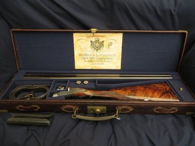 Holland & Holland Royal 16 Bore Sidelock Ejector with Spectacular Wood – 2-3/4” Cartridges – Long Length of Pull - Image 5 of 13