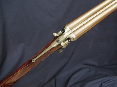J. Blanch & Son 12 Bore Back Action Hammergun with Sidelever Opening and Nitro Damascus Barrels - Image 10 of 12