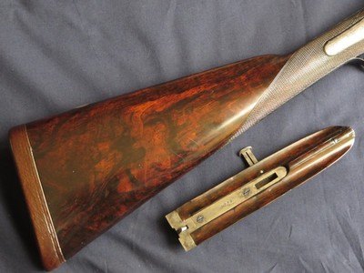 J. Blanch & Son 12 Bore Back Action Thumblever Hammergun with 29” Nitro Damascus Barrels - Image 8 of 13
