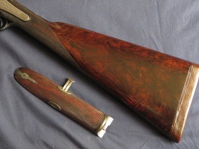 J. Blanch & Son 12 Bore Back Action Thumblever Hammergun with 29” Nitro Damascus Barrels - Image 7 of 13