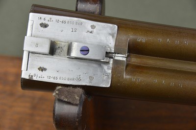 Stephen Grant & Sons 12 Bore Sidelock Ejector with Sidelever and 30” Nitro Damascus Barrels - Image 12 of 12