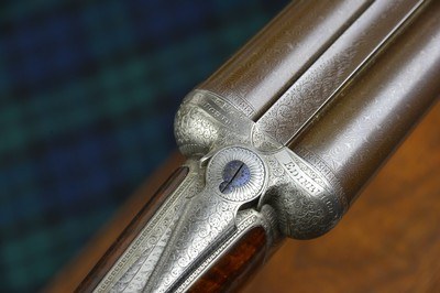 James MacNaughton & Sons 12 Bore “Edinburgh Gun” Round Action Ejector with Beautifully Figured Nitro Damascus Barrels - Image 2 of 15