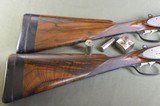 PAIR – Stephen Grant & Son 12 Bore Sidelock Ejectors with 30” Very Highly Figured Nitro Damascus Barrels and Highly Figured French Walnut - Image 7 of 12