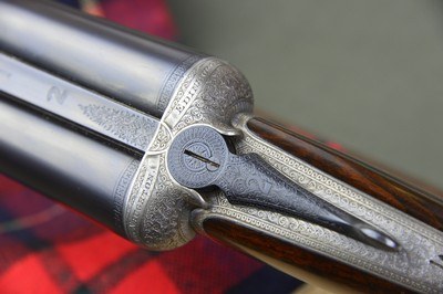 James MacNaughton & Sons Round Action Ejector – Original Nitro Steel Barrels – Profuse Engraving - Edinburgh - Image 1 of 15