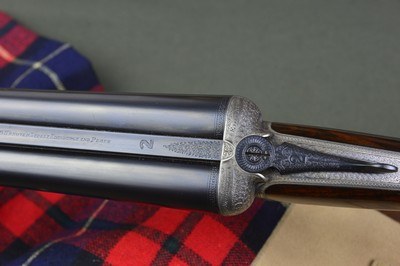 James MacNaughton & Sons Round Action Ejector – Original Nitro Steel Barrels – Profuse Engraving - Edinburgh - Image 11 of 15