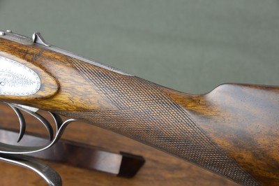 Thomas Woodward 12 Bore Sidelock with 30” Highly Figured Nitro Damascus Barrels – 2-3/4” - Image 9 of 15