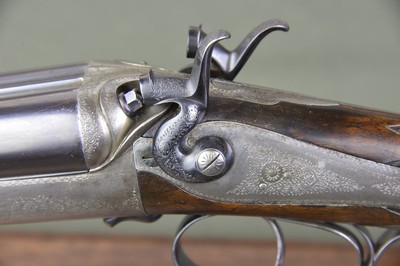 Cogswell & Harrison 20 Bore Back Action Hammergun with 29” Nitro Steel Barrels, Long Length of Pull, and Sidelever Opening – 2-3/4” Chambers - Image 5 of 15