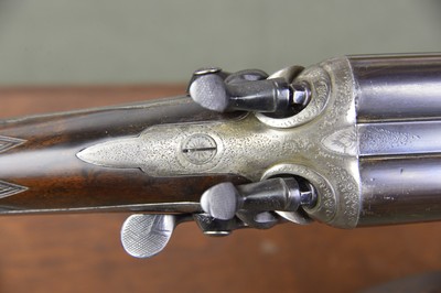 Cogswell & Harrison 20 Bore Back Action Hammergun with 29” Nitro Steel Barrels, Long Length of Pull, and Sidelever Opening – 2-3/4” Chambers - Image 11 of 15