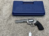 Colt Anaconda 44 mag revolver6” brl like new w box ss - 5 of 12