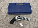 Colt Anaconda 44 mag revolver6” brl like new w box ss - 1 of 12