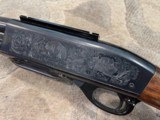 REMINGTON 7600 HARD TO FIND ENGRAVED 308 CAL PUMP ACTION RIFLE RARE FIND 308 ENGRAVED RECEIVER WOW!!!! - 2 of 12