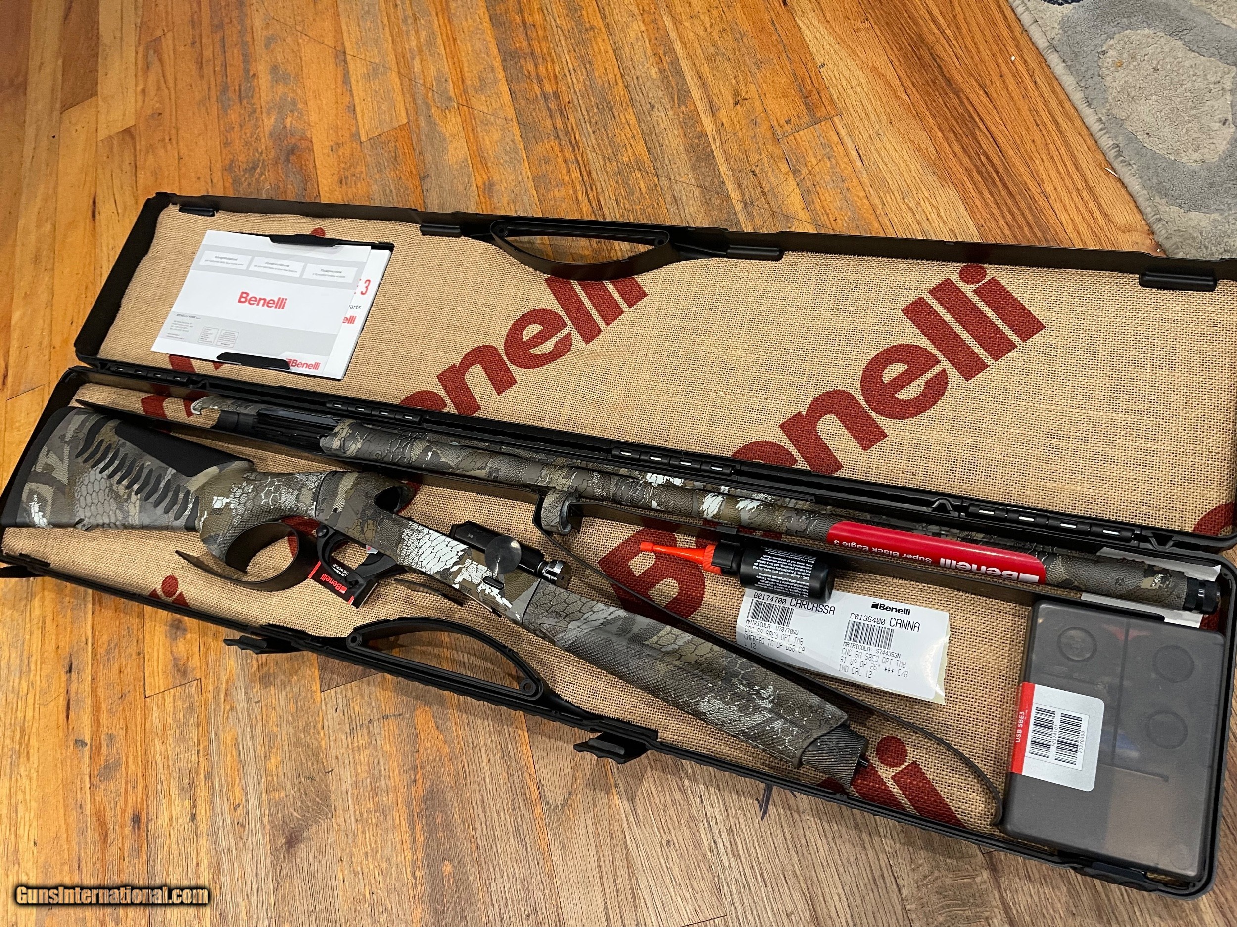 Benelli SBE 3 Gore Optifade TImber camo 3 1/2" chamber 12 ga 26" barrel