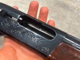 Remington 1100 semi auto 20 gauge shotgun, in great condition vent rib barrel works perfectly, super fancy wood - 14 of 15