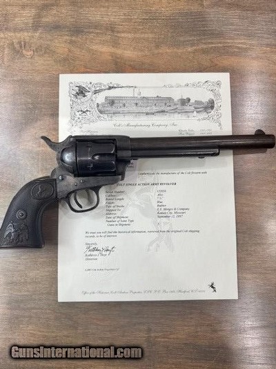 Lettered 1st Gen Colt SAA 45LC