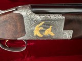 Factory Master Engraved and Gold Inlaid Belgian Browning Superposed American Mallard Edition Shotgun with Case - 5 of 14