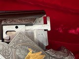 Factory Master Engraved and Gold Inlaid Belgian Browning Superposed American Mallard Edition Shotgun with Case - 8 of 14