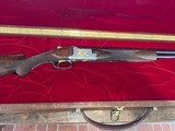 Factory Master Engraved and Gold Inlaid Belgian Browning Superposed American Mallard Edition Shotgun with Case - 1 of 14