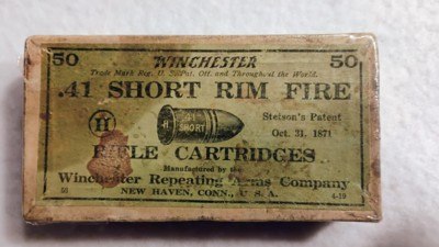 Winchester .41 Short Rim Fire Rifle Ammo